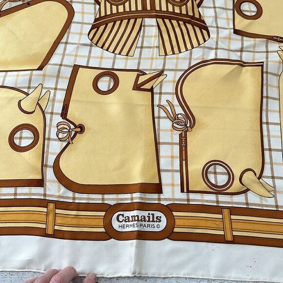 Vintage Hermes Camails Silk Scarf - Picture 2 of 8